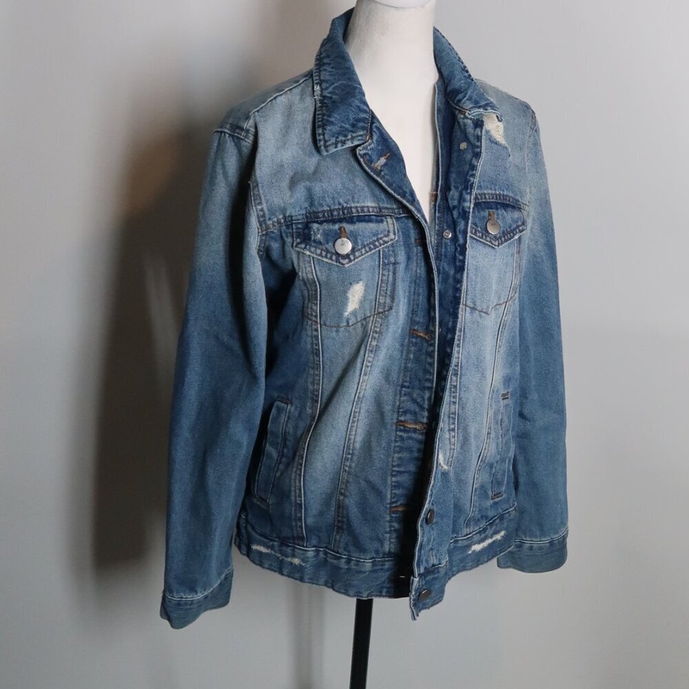 BP Women's Distressed Denim Jacket Size XS